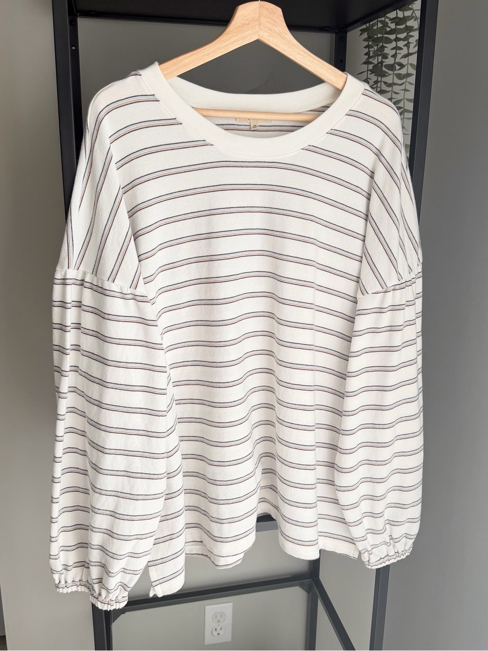 Madewell Balloon Sleeve Striped Tee